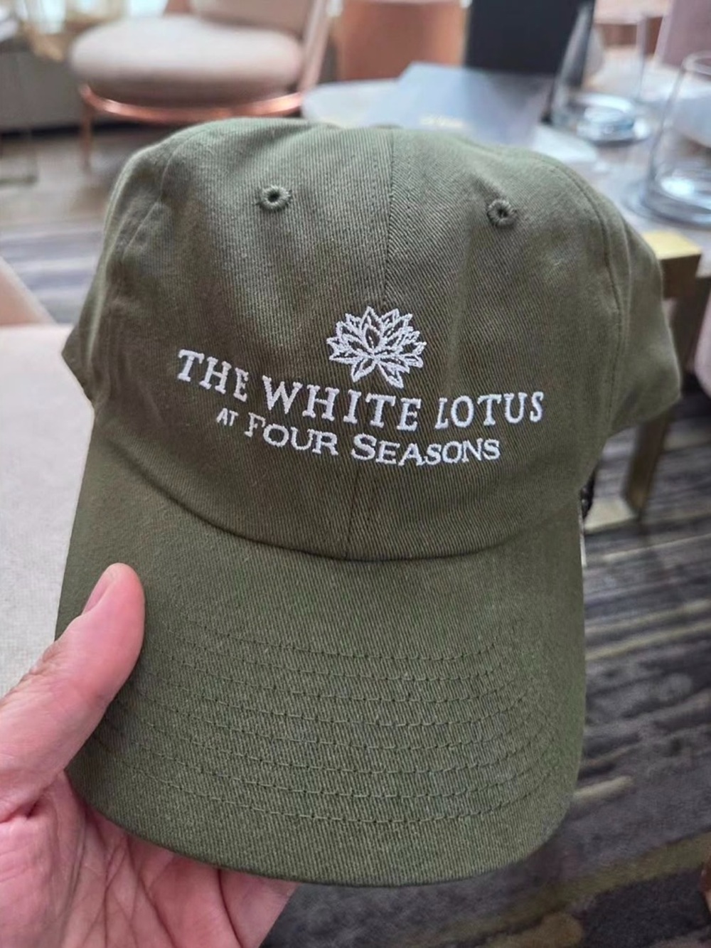 Four Seasons X The White Lotus Limited Edition Cotton Baseball Cap New w tag!GWP